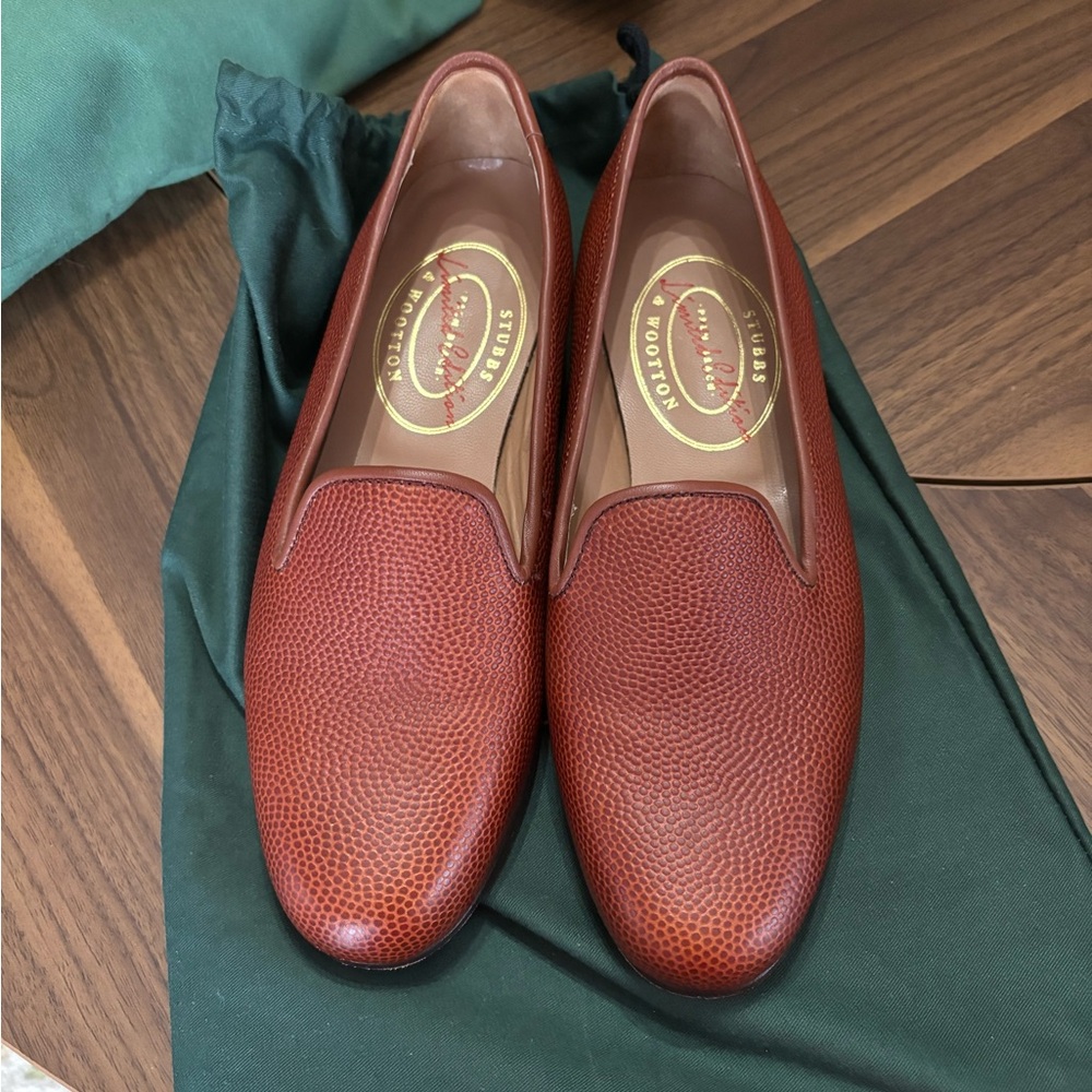 Stubbs and Wootton Football Leather Slippers
